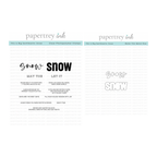 Papertrey Ink This is Big Sentiments Snow Clear Stamp and Die Set