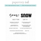 Papertrey Ink This is Big Sentiments Snow Clear Stamps 1615