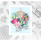 Papertrey Ink This is Big Sentiments Spring Clear Stamp and Die Set red rose