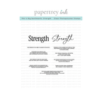 Papertrey Ink This is Big Sentiments Strength Clear Stamps 1700
