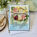 Papertrey Ink This is Big Sentiments Strength Dies pti-1082 flowers