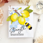 Papertrey Ink This is Big Sentiments Strength Dies pti-1082 lemons