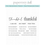 Papertrey Ink This is Big Sentiments Thankful Clear Stamps 1599
