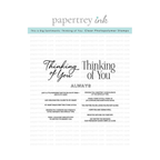Papertrey Ink This is Big Sentiments Thinking of You Clear Stamps 1650