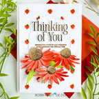 Papertrey Ink This is Big Sentiments Thinking of You Clear Stamps 1650 hearts