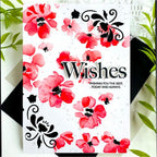 Papertrey Ink This is Big Sentiments Wishes Clear Stamp and Die Set red and black