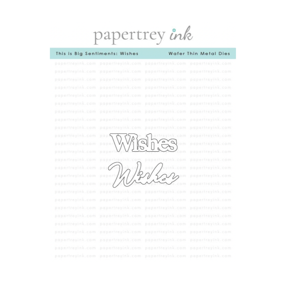 Papertrey Ink This is Big Sentiments Wishes Dies pti-0973