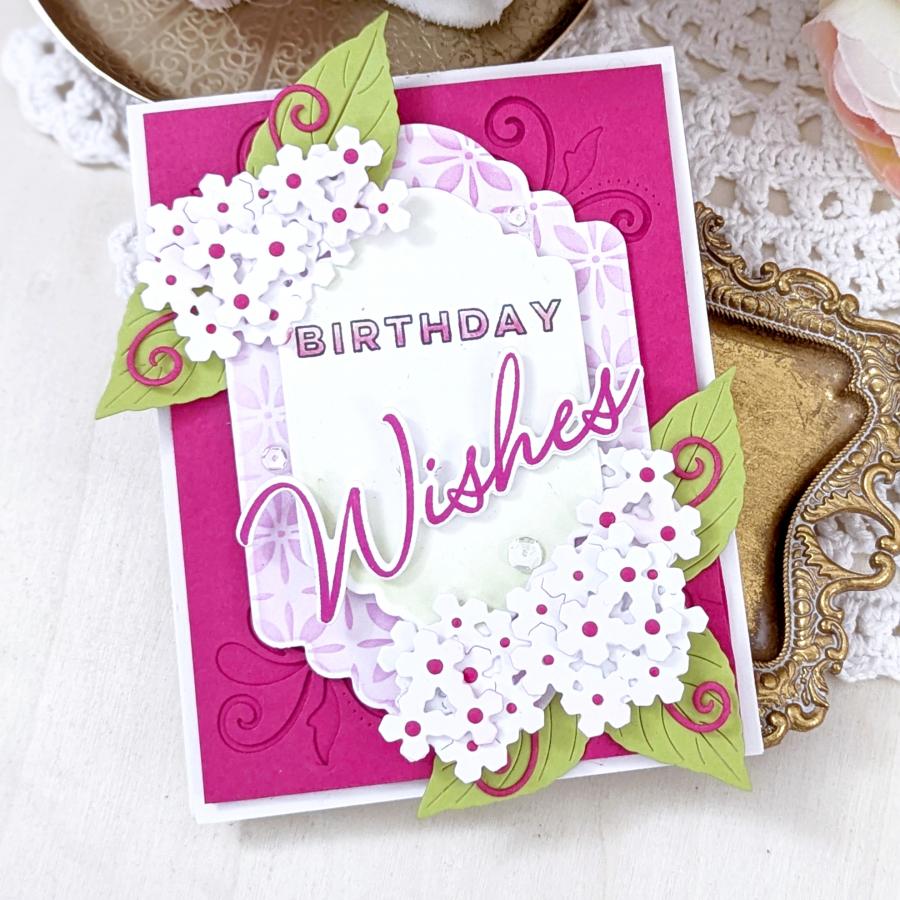 Papertrey Ink This is Big Sentiments Wishes Dies pti-0973 birthday wishes