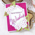 Papertrey Ink This is Big Sentiments Wishes Dies pti-0973 birthday wishes