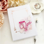 Papertrey Ink This is Big Sentiments You Clear Stamp and Die Set just for you card