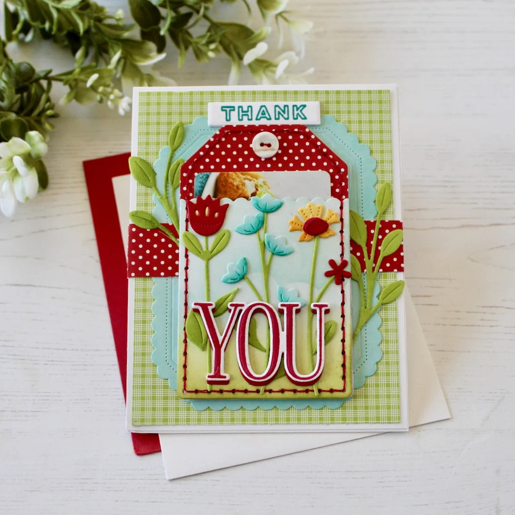 Papertrey Ink This is Big Sentiments You Clear Stamps 1720 thank you card