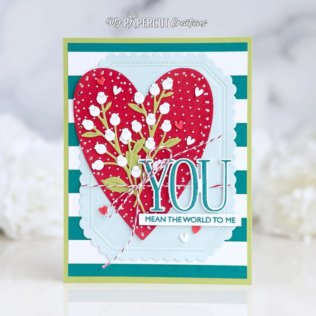 Papertrey Ink This is Big Sentiments You Clear Stamps 1720 you mean the world to me card