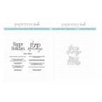 Papertrey Ink This is Bigs Sentiments:Happy Holidays Clear Stamp and Die Set
