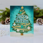 Papertrey Ink This is Bigs Sentiments:Happy Holidays Clear Stamp and Die Set ornaments
