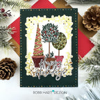 Papertrey Ink This is Bigs Sentiments Happy Holidays Clear Stamps 1669 trees