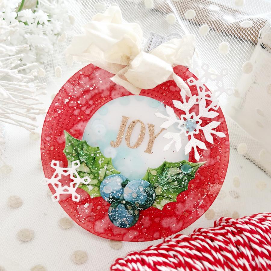 Papertrey Ink Timeless Ornament Sentiments Clear Stamps 1673 joy