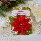 Papertrey Ink Timeless Ornament Sentiments Clear Stamps 1673 poinsettia