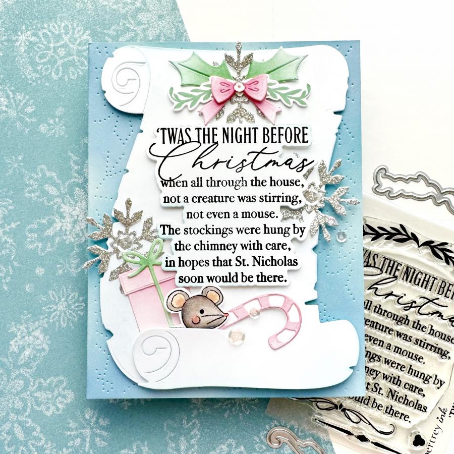 Papertrey Ink Twas the Night Before Christmas Dies pti-1002 mouse