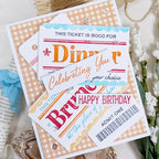Papertrey Ink VIP Ticket Collection Dies pti-1108 happy birthday card