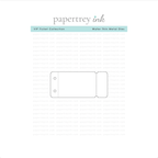 Papertrey Ink VIP Ticket Collection Dining Clear Stamp and Die Set product image 2