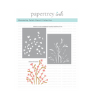 Papertrey Ink Wandering Petals Stencils and Hot Foil Plate Set image 