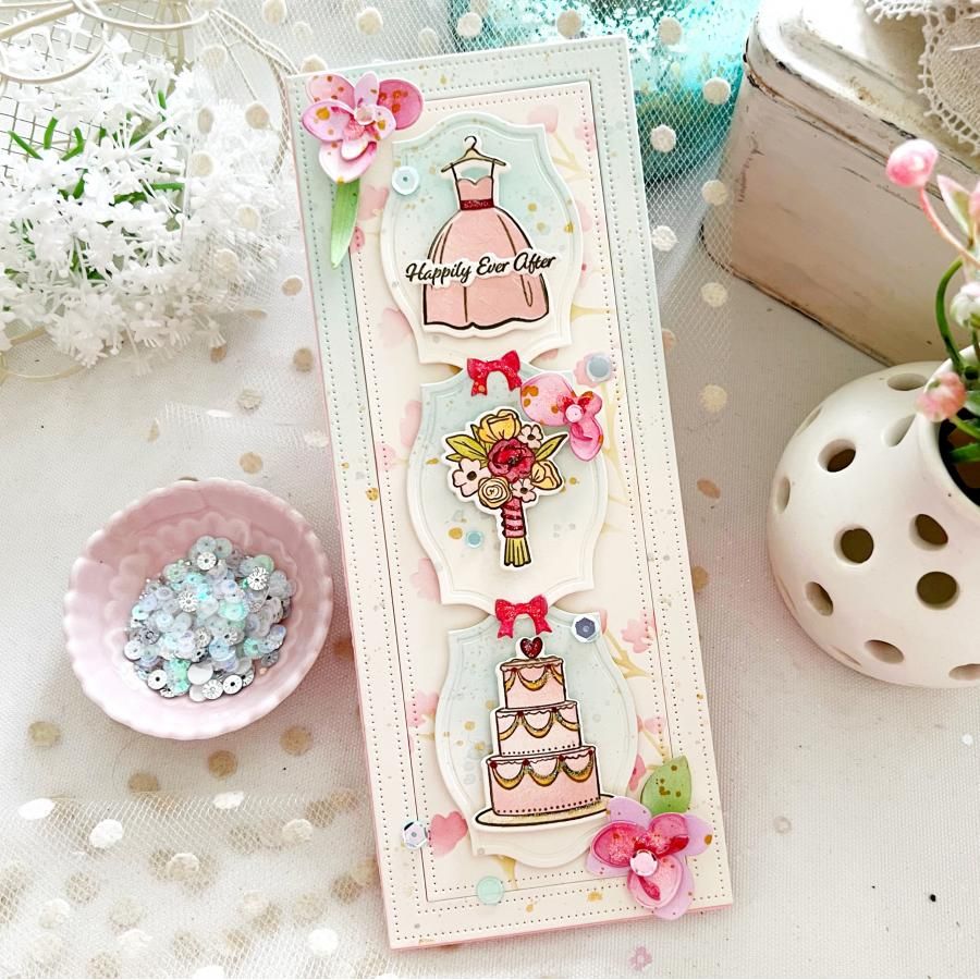 Papertrey Ink Wedding Classics Clear Stamps 1681 flowers