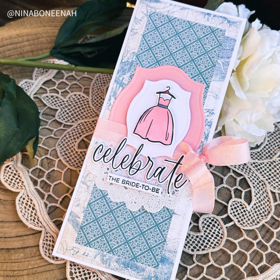 Papertrey Ink Wedding Classics Dies pti-1045 celebrate