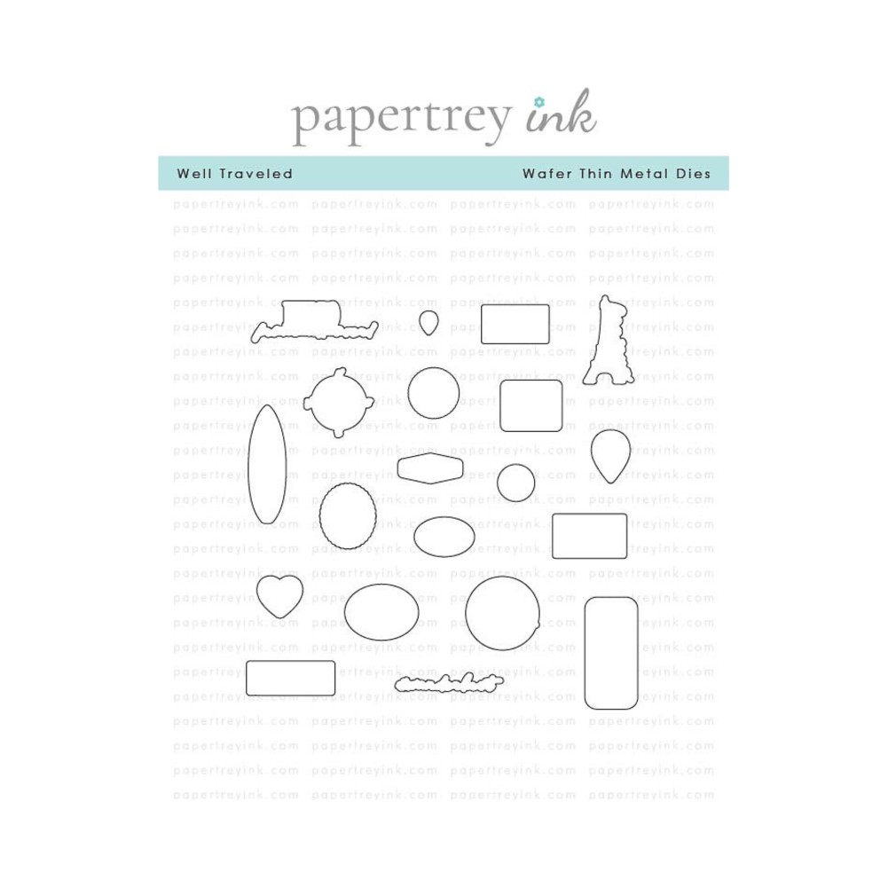 Papertrey Ink Well Traveled Clear Stamp and Die Set product image 2