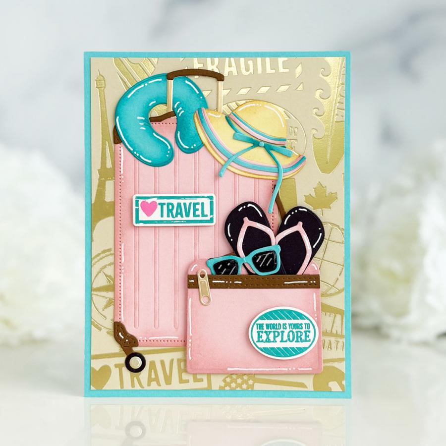 Papertrey Ink Well Traveled Clear Stamps 1648 fragile