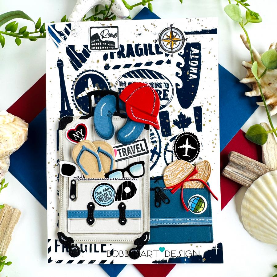 Papertrey Ink Well Traveled Clear Stamps 1648 travel