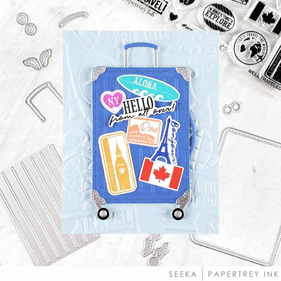 Papertrey Ink Well Traveled Dies pti-0958 aloha