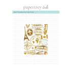 Papertrey Ink Well Traveled Hot Foil Plate ptif-0040