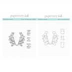 Papertrey Ink Wildflower Wreath Clear Stamp and Die Set