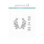 Papertrey Ink Wildflower Wreath Clear Stamp and Die Set image 1