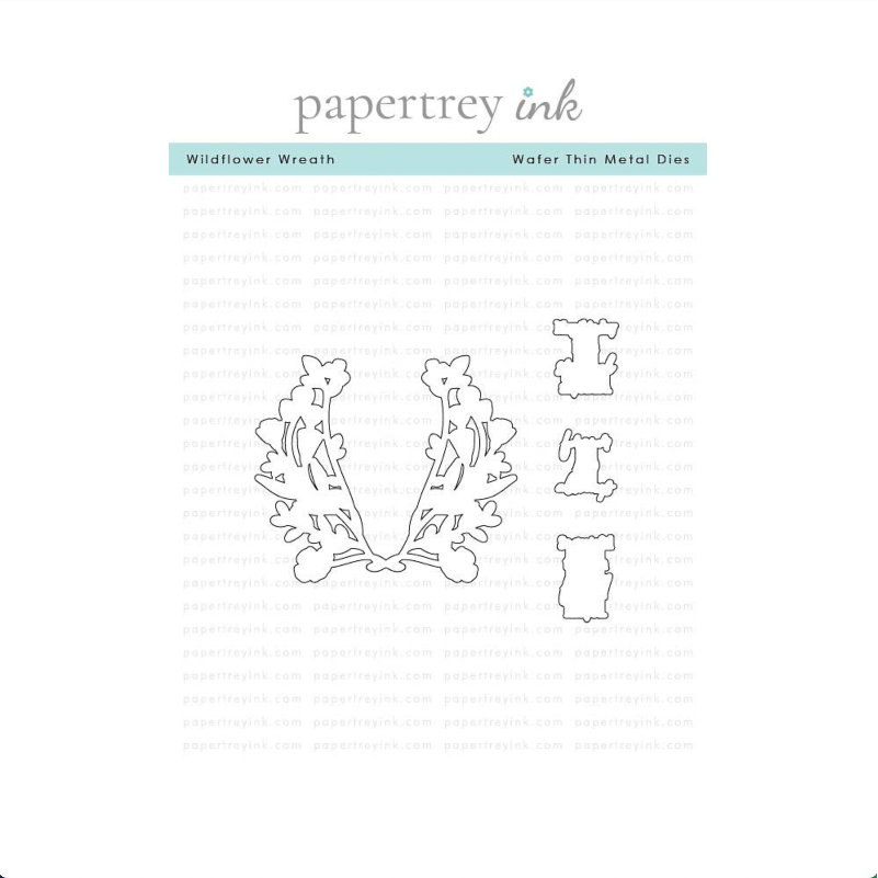 Papertrey Ink Wildflower Wreath Clear Stamp and Die Set image 2