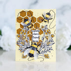 Papertrey Ink Wildflower Wreath Dies pti-1080 bumble bees