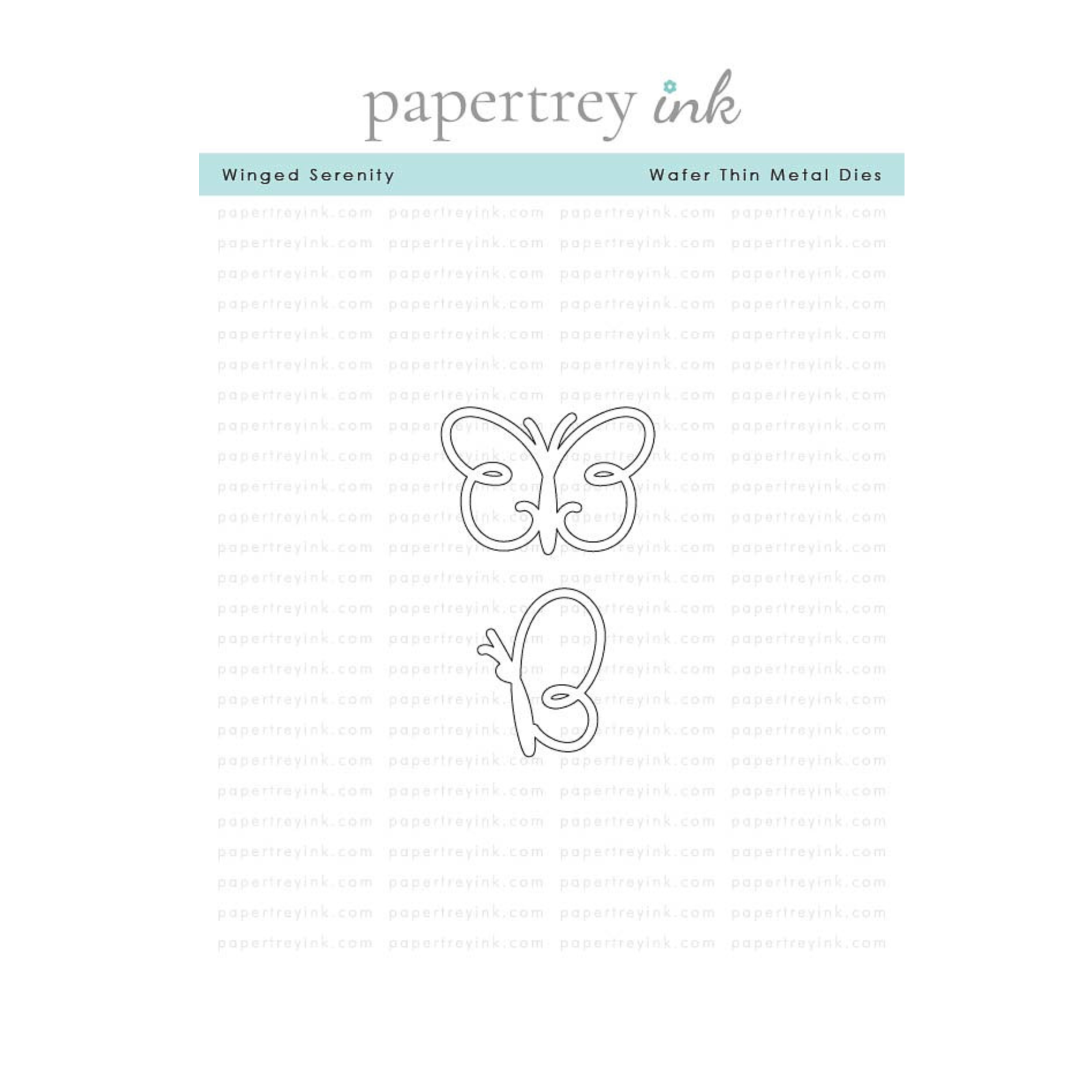 Papertrey Ink Winged Serenity Clear Stamp and Die Set product image 2
