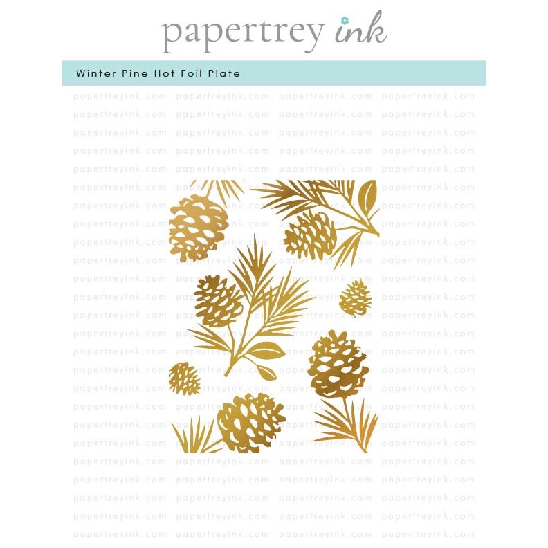 Papertrey Ink Winter Pines Hot Foil Plate ptif-0032