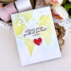 Papertrey Ink Wish You Were Here Clear Stamp and Die Set heart