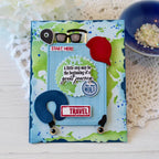 Papertrey Ink Wish You Were Here Clear Stamp and Die Set suitcase