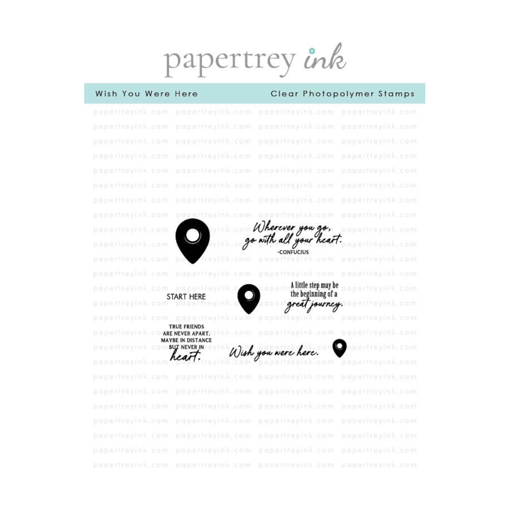 Papertrey Ink Wish You Were Here Clear Stamps 1649