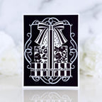 Papertrey Ink Wrapped in Love Clear Stamp and Die Set black and white