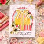 Papertrey Ink Wrapped in Love Clear Stamp and Die Set yellow bow