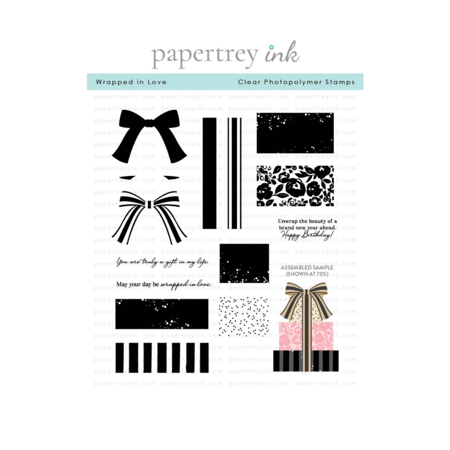 Papertrey Ink Wrapped in Love Clear Stamps 1688