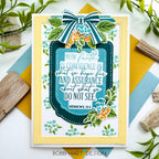 Papertrey Ink Wrapped in Love Clear Stamps 1688 blue flowers