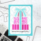 Papertrey Ink Wrapped in Love Dies pti-1057 blue bow