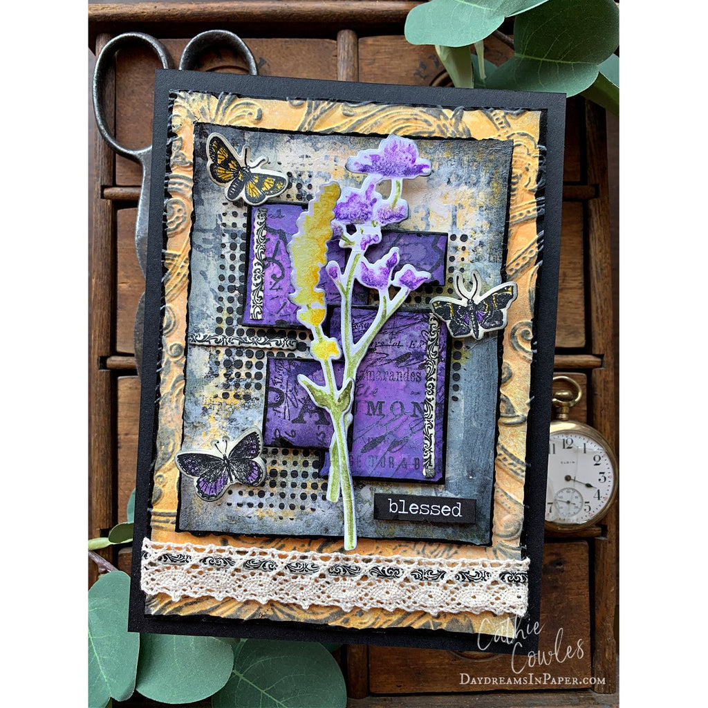 Tim Holtz Papillon Stamps with Simon Says Stamp Dies Bundle setpp25