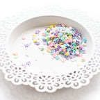 Pretty Pink Posh Pastel Swirls Clay Confetti close detail