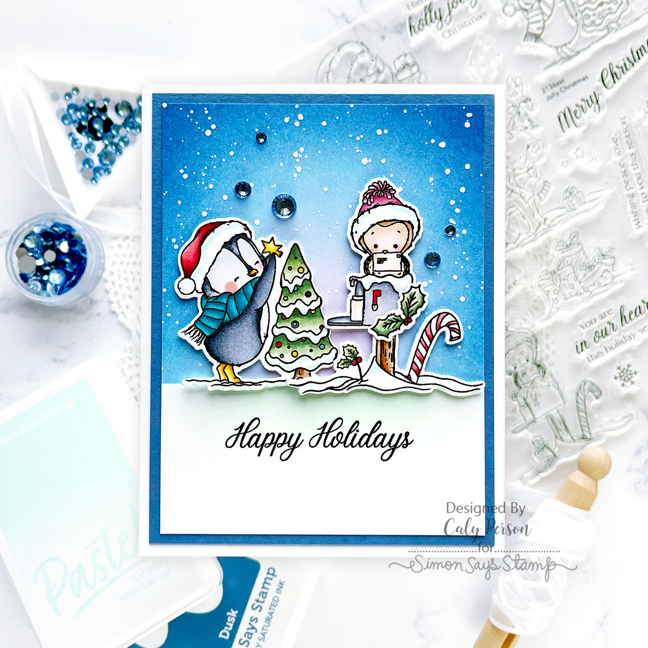 Simon Says Stamp Pastel Premium Ink Pad Pastel Green ptl104 Festive Fun | color-code:ALT01