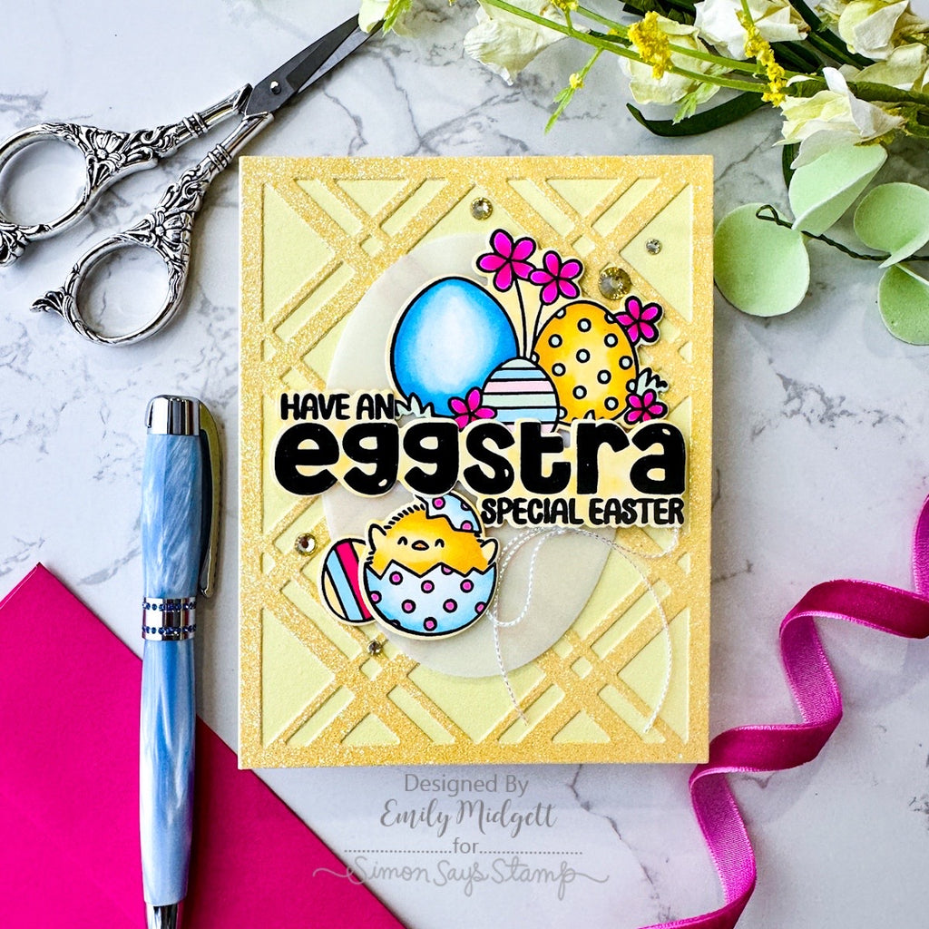 Simon Says Stamp Glitter Cardstock Pastels 6x6 sss332 Favorite Things Easter Card | color-code:ALT03
